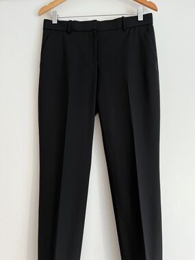 Theory Treeca cropped pant black wool size 4